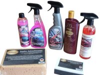 CarBRIGHT 7tlg. Autopflege-Komplett-Set für Innen-...