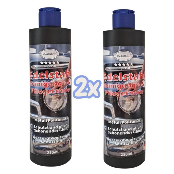 CarBRIGHT Imperial Stainless Steel Cleaning and Care Cream 250ml