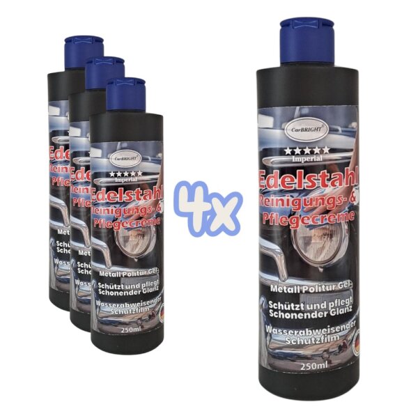 CarBRIGHT Imperial Stainless Steel Cleaning and Care Cream 250ml