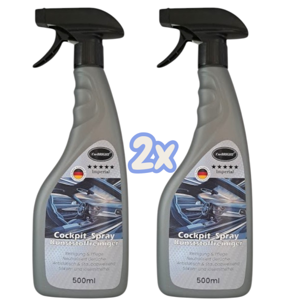 CarBRIGHT Imperial Cockpit Spray Plastic Cleaner with Freshness Booster 500ml
