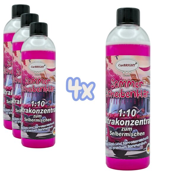 CarBRIGHT Windshield Cleaner 1:10 Ultra Concentrate Summer 500ml