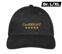 5-Panel Stretch Cap, schwarz // Gr. L/XL